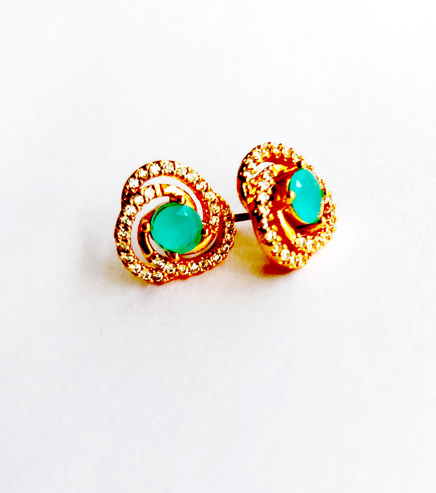 Buy Peacock Stone Oxidised Silver Earrings Imitation Jewellery Online –  Nithilah