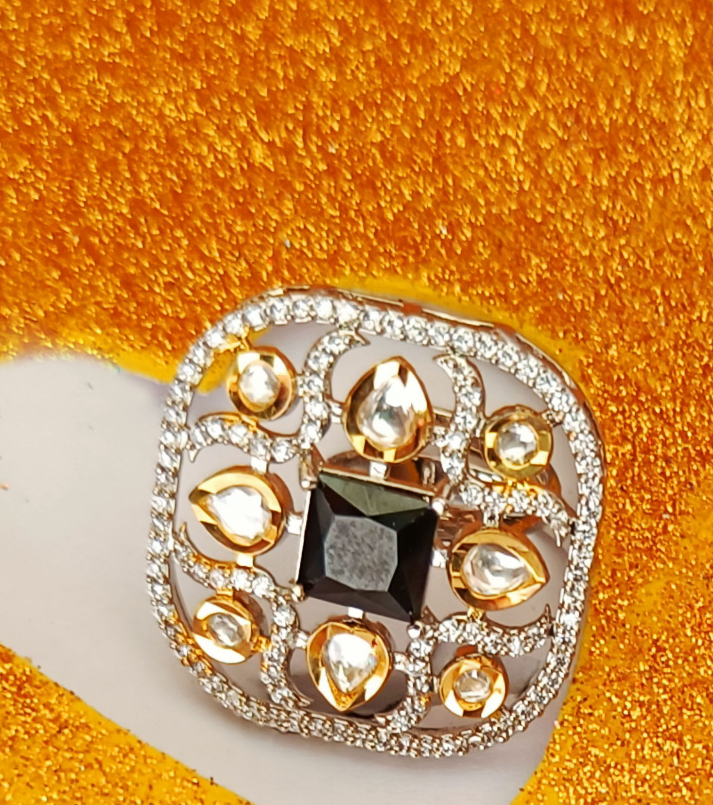 💖Beautiful rings 👸 पूरी सोने वाली फीलिंग Tag micron artificial For order  what's app 9887481174... | Instagram